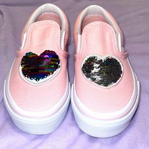 NEW Vans Sequent Heart Slip-on/Pink/Size 11